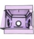 SECRET DOME - KINK CLUB LA NICHE CABINA  MORADO
