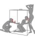 SECRET DOME - KINK CLUB CABINA SCANDALE NEGRO & ROJO