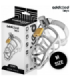 ADDICTED TOYS LOCKED - SILVER LOCK JAULA PARA PENE DE METAL TALLA M