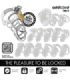 ADDICTED TOYS LOCKED - SILVER LOCK JAULA PARA PENE DE METAL TALLA M