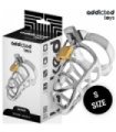 ADDICTED TOYS LOCKED - SILVER LOCK JAULA PARA PENE DE METAL TALLA S
