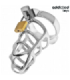 ADDICTED TOYS LOCKED - SILVER LOCK JAULA PARA PENE DE METAL TALLA S