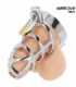ADDICTED TOYS LOCKED - SILVER LOCK JAULA PARA PENE DE METAL TALLA S