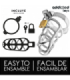 ADDICTED TOYS LOCKED - SILVER LOCK JAULA PARA PENE DE METAL TALLA S