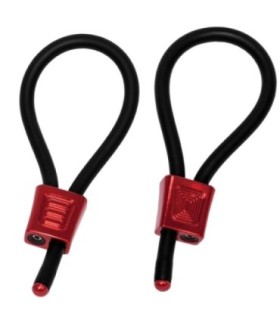 ELECTRASTIM - PRESTIGE ELECTRA LOOPS ANILLOS DE PENE AJUSTABLES ROJO