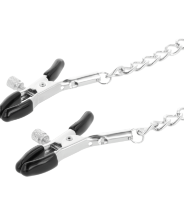 DARKNESS - COLLAR CON PINZAS PARA PEZONES NEGRO