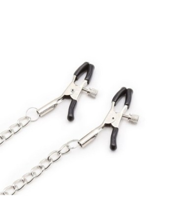 OHMAMA FETISH - MORDAZA DE ANILLA CON CADENAS Y PINZAS PEZONES