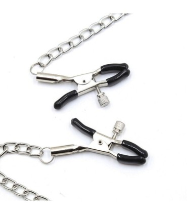 OHMAMA FETISH - MORDAZA BOLA NEGRA CON PINZAS PEZONES