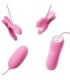 PRETTY LOVE - PINZAS CON VIBRACIÓN Y ELETROSHOCK ROSA