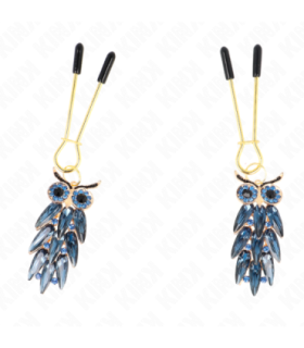 KINK - PINZAS PARA PEZONES CON COLGANTE DE BÚHO 6 CM