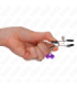 KINK - PINZAS PARA PEZONES CON DOBLE CAMPANILLA VIOLETA 6 CM