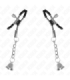 KINK - PINZAS PARA PEZONES CON COLGANTE DE CAMPANA PLATEADO 6 CM