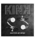 KINK - PINZAS PARA PEZONES PLATEADAS CON COLGANTE DE VIDRIO 6 CM