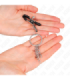 KINK - PINZAS PARA PEZONES CON ARO Y PEQUEÑAS CADENAS PLATEADO 6 CM