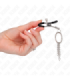 KINK - PINZAS PARA PEZONES CON ARO Y PEQUEÑAS CADENAS PLATEADO 6 CM