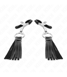 KINK - PINZAS PARA PEZONES CON BORLAS DE POLIPIEL 6 CM
