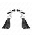 KINK - PINZAS PARA PEZONES CON BORLAS DE POLIPIEL 6 CM