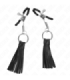 KINK - PINZAS PARA PEZONES CON BORLAS DE POLIPIEL 6 CM