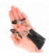 KINK - PINZAS PARA PEZONES CON BORLAS DE POLIPIEL 6 CM