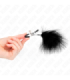KINK - PINZAS PARA PEZONES CON PLUMA NEGRO 7 CM