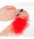 KINK - PINZAS PARA PEZONES CON PLUMA ROJO 7 CM