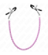 KINK - PINZAS PARA PEZONES CON CADENA VIOLETA 30 CM