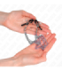 KINK - PINZAS PARA PEZONES CON TRIPLE CADENA PLATEADO 20/23/28 CM