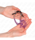 KINK - PINZAS PARA PEZONES CON TRIPLE CADENA VIOLETA 20/23/28 CM