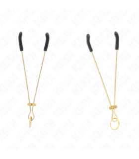 KINK - PINZAS PARA PEZONES FINA DORADO 7 CM