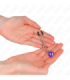 KINK - PINZAS PARA PEZONES FINA CON CASCABEL VIOLETA 7 CM