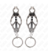 KINK - PINZAS PARA PEZONES ESTILO JAPONÉS CON AROS PLATEADO