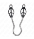 KINK - PINZAS PARA PEZONES ESTILO JAPONÉS CON CADENA NEGRO 30 CM