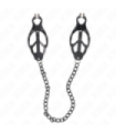 KINK - PINZAS PARA PEZONES ESTILO JAPONÉS CON CADENA NEGRO 30 CM