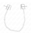 KINK - PINZAS PARA PEZONES COMPRESORA TORNILLO DE BANCO CON CADENA 30 CM
