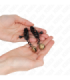 KINK - PINZAS PARA PEZONES PLANAS NEGRO CON CASCABEL 7 CM