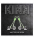 KINK - PINZAS PARA PEZONES LUMINOSAS FORMA CALABERA CON CASCABEL SONORO AJUSTABLE VERDE / PLATEADO