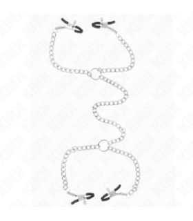 KINK - PINZAS PARA PEZONES DOBLE 32 CM CON CADENAS 14 CM