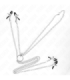 KINK - PINZAS PARA PEZONES Y CLÍTORIS 4 ENGANCHES AJUSTABLE PLATEADO
