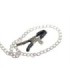 SUBBLIME - 953720 PINZAS PARA EL PECHO CON CORREA DE CUERO BONDAGE NEGRO TALLA ÚNICA