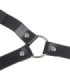 SUBBLIME - 953720 PINZAS PARA EL PECHO CON CORREA DE CUERO BONDAGE NEGRO TALLA ÚNICA