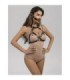 SUBBLIME - 953720 PINZAS PARA EL PECHO CON CORREA DE CUERO BONDAGE NEGRO TALLA ÚNICA