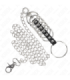 KINK - 7 ANILLOS PENE METAL 3.8 CM A 5 CM CONECTADOS CON POLIPIEL Y CADENA METAL 100 CM