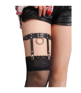 SUBBLIME - 953744 LIGA PUNK DE CUERO AJUSTABLE NEGRO TALLA ÚNICA