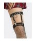 SUBBLIME - 953744 LIGA PUNK DE CUERO AJUSTABLE NEGRO TALLA ÚNICA