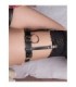 SUBBLIME - 953744 LIGA PUNK DE CUERO AJUSTABLE NEGRO TALLA ÚNICA
