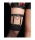 SUBBLIME - 953744 LIGA PUNK DE CUERO AJUSTABLE NEGRO TALLA ÚNICA