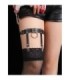 SUBBLIME - 953744 LIGA PUNK DE CUERO AJUSTABLE NEGRO TALLA ÚNICA