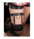SUBBLIME - 953744 LIGA PUNK DE CUERO AJUSTABLE NEGRO TALLA ÚNICA