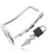 METAL HARD - ANILLO TESTÍCULOS CON PLUG URETRA CASTIDAD