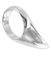 METAL HARD - COCK TEARDROP 45MM